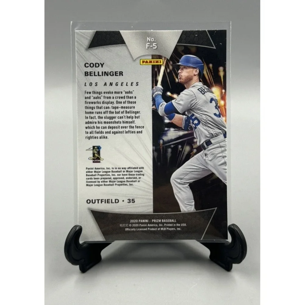 Cody Bellinger‎ 2020 Panini Prizm Fireworks Insert #F-5 Los Angeles Dodgers